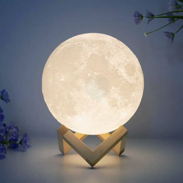 Rechargeble 3D Moon Lamp - Image 2