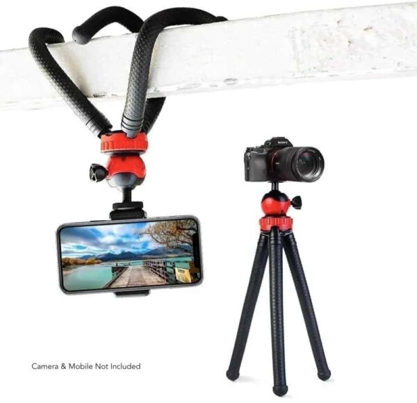 Octopus Tripod With Ball Head-Best For DSLR Or Smartphone Vlogging & Table Stand - Image 2