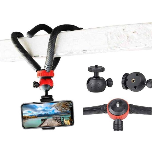 Octopus Tripod With Ball Head-Best For DSLR Or Smartphone Vlogging & Table Stand - Image 3