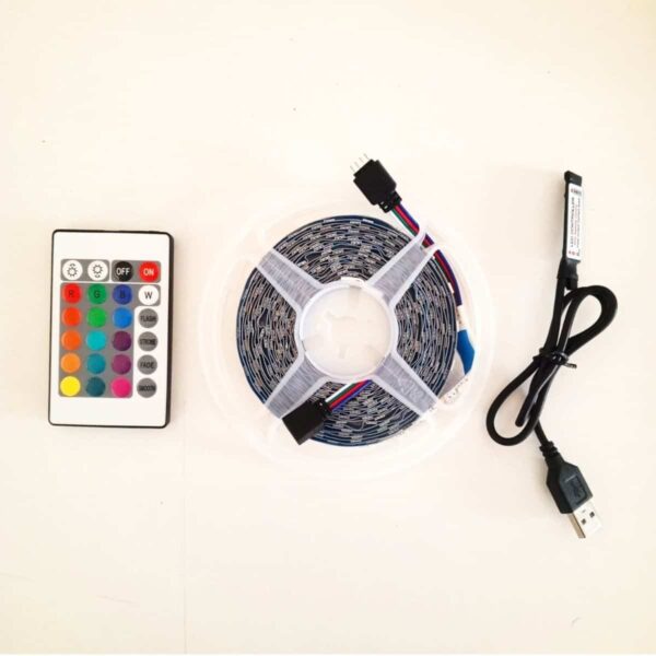 GearUP SL50 RGB LED Strip Light with Remote- 5 Meter, Non-Waterproof - Image 2